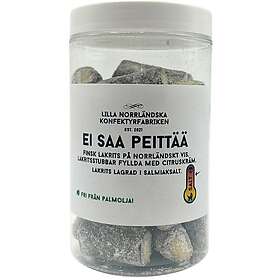 Lilla Norrländska Konfektyrfabriken Lakrits Tubar Fylld Med Citruskräm Lakrits Lagrad I Salmiaksalt 250g
