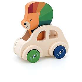 Vilac Lion in a Car Toy Car