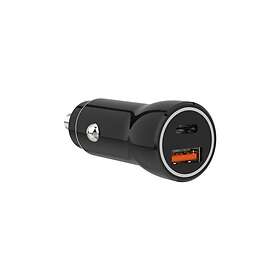 Sinox Bilsladdare Dubbel USB-A USB-C SOI02002 18W 20W