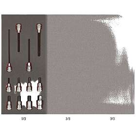 Bahco FF1E2208 Työkalulaatikon lisäosa hylsyille 12 kpl 1/2"