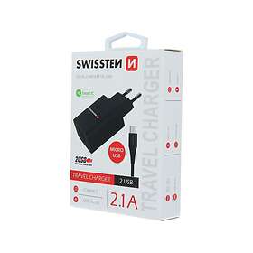Swissten 2X USB-A Seinälaturi 10W