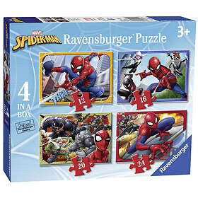 Ravensburger Spider-Man 4 in Box 12, 16, 20, 24 Piece Jigsaw Puzzles