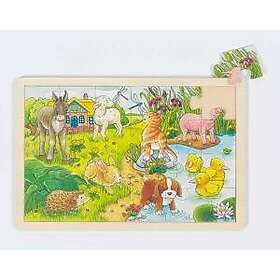 Goki Ramme puslespil Baby Animals 24 Pieces