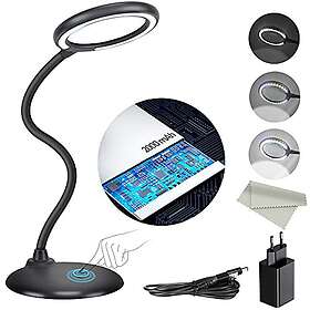 DUDSOEHO BLACK-Little Lamp-E Loupe Rechargeable avec Lumière LED et Support 5x