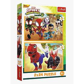 Trefl Spidey & Dinosaurs 2x24 Pieces