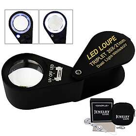 DANOPLUS KIB-248 Förstoringsglas med LED UV-ljus 20x 21mm