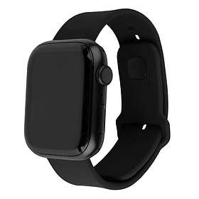 Fixed Silikon Sport Band Svart för Apple Watch Ultra 2 49mm