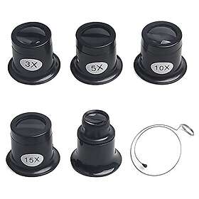 HENGBIRD Juvelerarlupp 3x-20x Loupe Bague en Acier