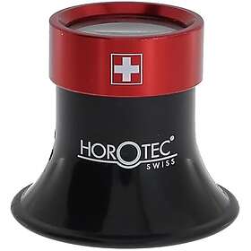 Horotec MSA00.025-2.5 Loupe avec Bague de Serrage en Aluminium Rouge 5x/Lentille