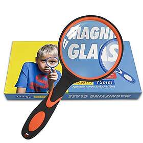Fousenuk FAZ001 Stor Förstoringsglas med Hög Klarhet Okrossbart Handtag 75 mm