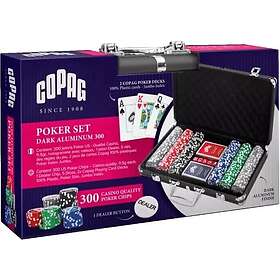 Copag Poker Chips Ensemble 300pcs dans Valise en Aluminium Foncé