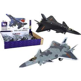 LEANToys Friction Powered Airplane Black-Gray