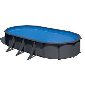 Gre KIT730GYD Piscine Ovale en Acier Set avec Pompe 730x300x122cm