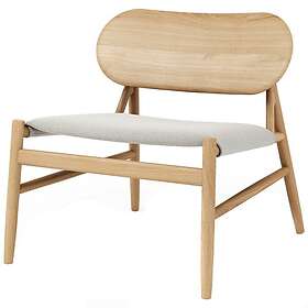 BRDR Krüger Ferdinand Loungefåtölj Ek Grå