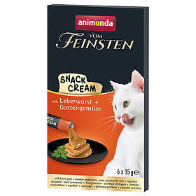 Animonda Vom Feinsten Snack-Cream Maksamakkara & Puutarhavihannekset 6x15g