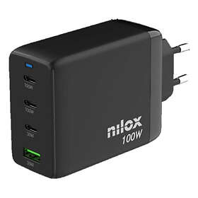 Nilox NXGANUSBC100 GaN Chargeur 4 Ports 100W