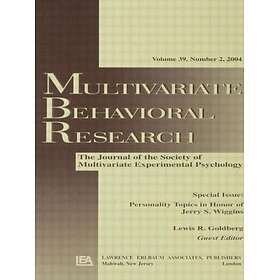 Personality Topics in Honor of Jerry S. Wiggins A Special Issue of Multivariate 