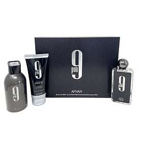Afnan 9 Pm Eau De Parfum Coffret Cadeau pour Homme (100ml, Gel Douche 200ml, Deo