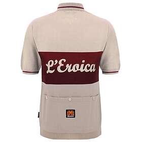 Santini Eroica Vino S/S Jersey (Herre)