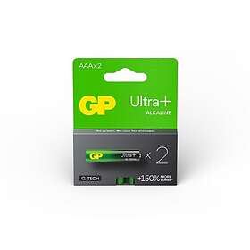 GP Batteries Ultra Plus AAA 2-pack