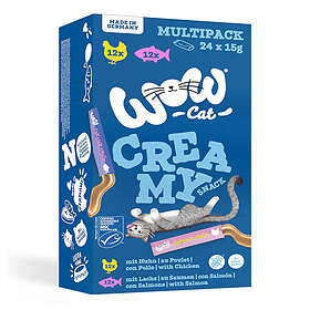Wow Cat Creamy Snack Mixpack 24x15g