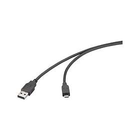 Renkforce RF-6830434 USB-A - USB-Micro-B USB 2.0 3m