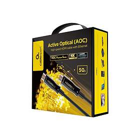 Active Gembird HDMI-kabel med Ethernet 50m CCBP-HDMI-AOC-50M-02