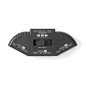 Nedis Video/Ljud Switch 3 Portar VSWI2403BK