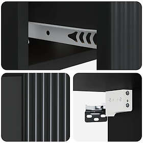 vidaXL 898447 Wall-Mounted Bedside Cabinet 49x34.5x20cm