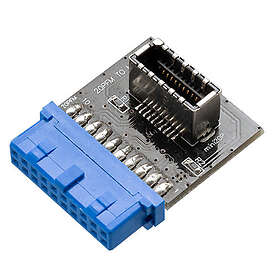 Akasa AK-CBUB51-BK USB 3.0 19-pin header til USB 3.1 A kønskobler