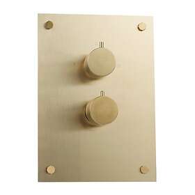 Fima Circolo Dusjarmatur Frontpanel F4410 Børstet Champagne