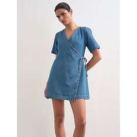 TOPSHOP Sophie Short Sleeve Mini Wrap Dress