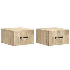 vidaXL 898940 Bedside Cabinet 34.5x33x20cm