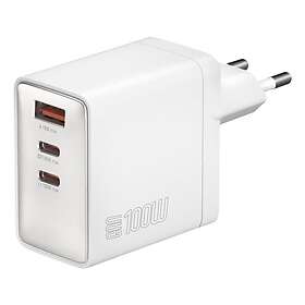 4smarts 4SM000005 AC Adapter Sølv Hvid