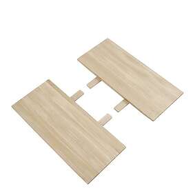 Muuto Earnest Extendable Plateau de Table Extensible Lot de 2 Chêne Huilé