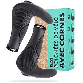 Aaron AA-1008-01 Ergonomiska Styrhandtag Gel Halkfri Gummi Svart