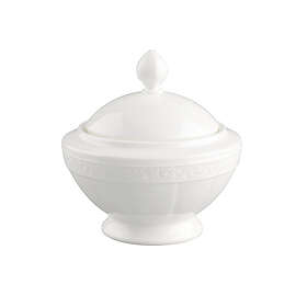 Villeroy & Boch White Pearl Sockerskål med Lock