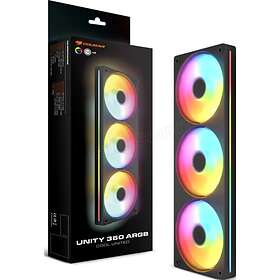 Cougar Unity Reverse RGB 360mm Noir 3-pack