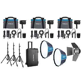 NANLITE Forza 60B II 60W Bi-Color LED Studio Light Triple Kit