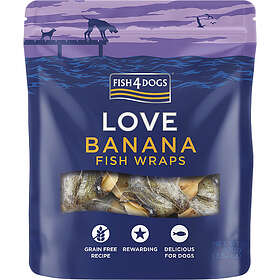 Fish4dogs LOVE Banana Fish Wraps 100g