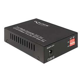 DeLock 86180 Gigabit Ethernet Media Converter 10Base-T, 100Base-Tx, 1000Base-T, 