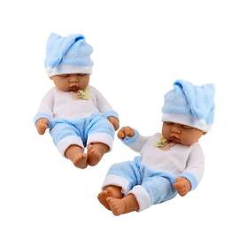 Lean Toys Sleeping Baby Doll in Blue Pajamas