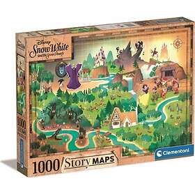 Clementoni Story Maps Blanche-Neige 1000 Pièces