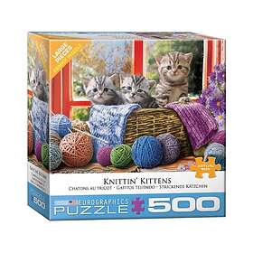 Eurographics Knittin' Kittens 500 Pieces