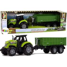 LEANToys Traktori Peräkärryllä