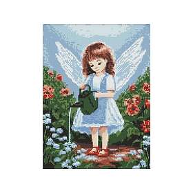 Ideyka Diamond Painting Ängel i Trädgården 30x40cm