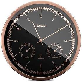 Mebus Horloge Murale Radio Avec Thermo-Hygromètre 19778
