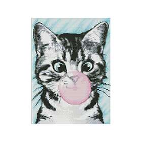 Ideyka Diamantmålning Kit - Rosa Bubbla 30X40cm