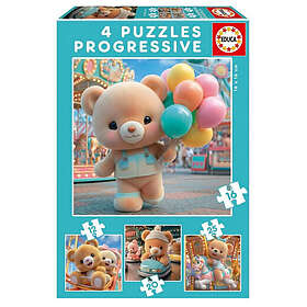 Educa Teddy Bears In Park Progressivt Sæt