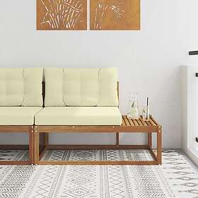 vidaXL Outdoor End Sofa with Cushion